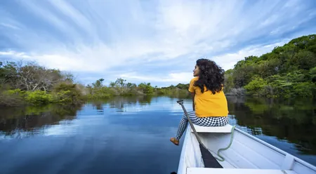 Caboclos House - boat trip on the Rio Negro